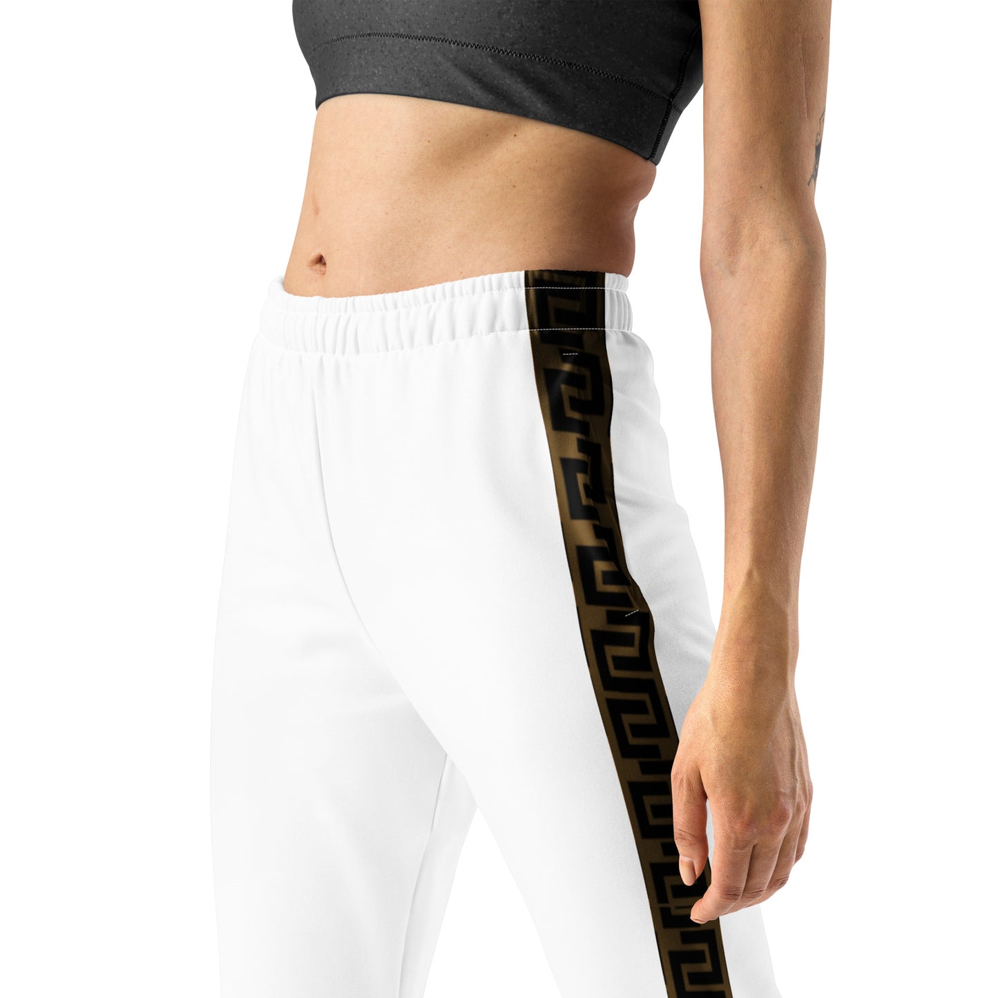 Caleb luxury Women's Joggers white