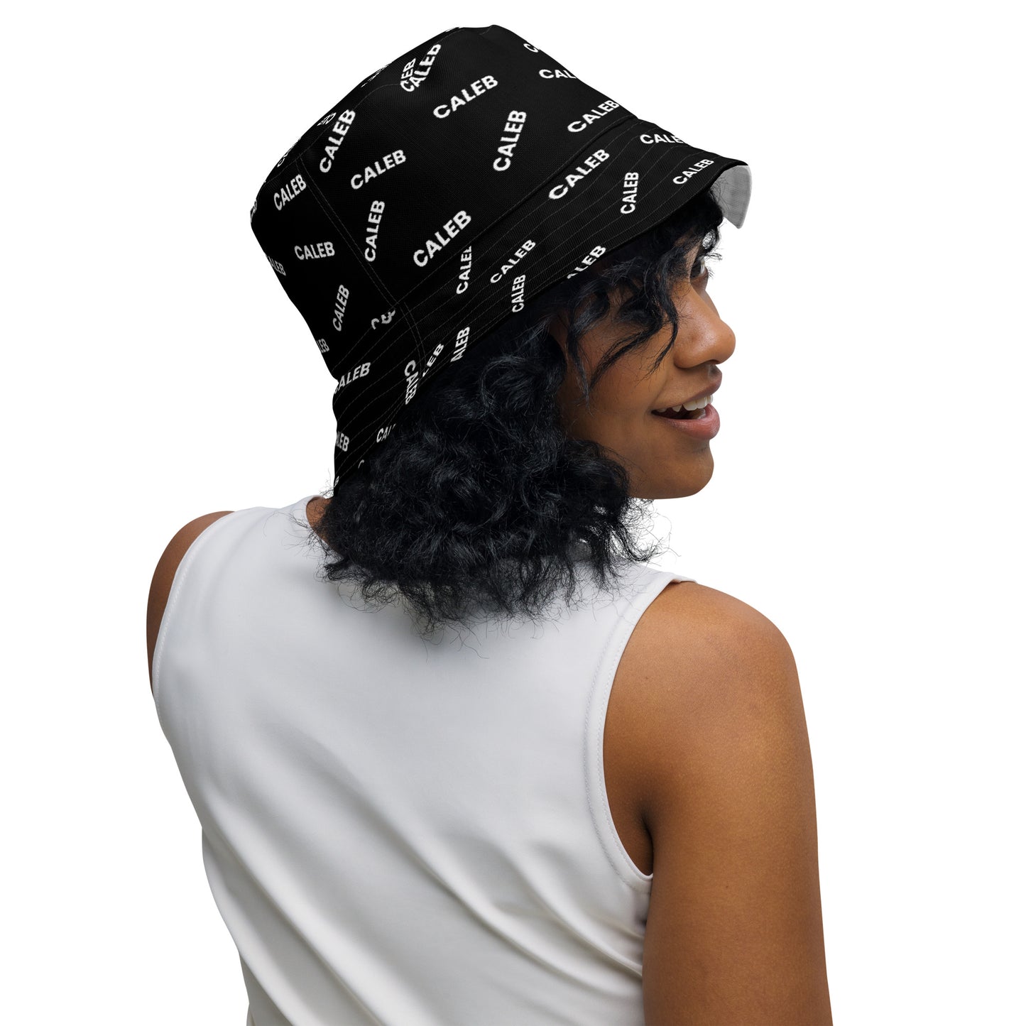 Caleb infinite patterned Reversible bucket hat