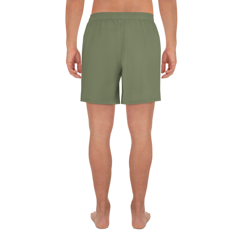 Caleb Unisex army green sporty Shorts