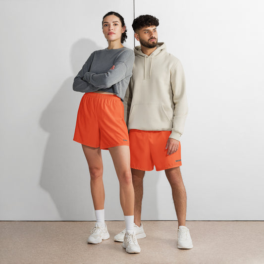 Caleb Unisex orange Sporty Shorts