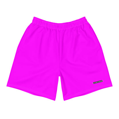 Caleb Unisex highlighter pink sporty Shorts