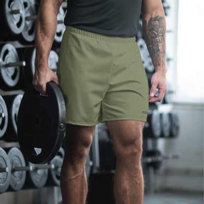 Caleb Unisex army green sporty Shorts