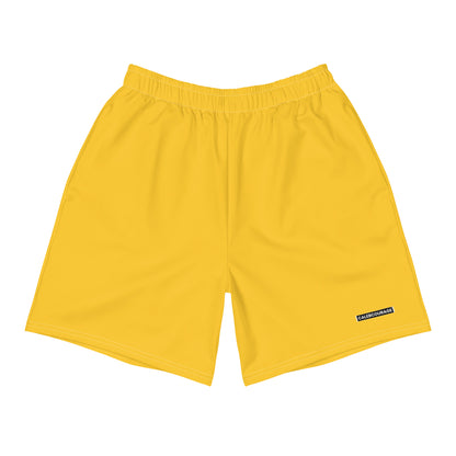 Caleb Unisex yellow sporty Shorts