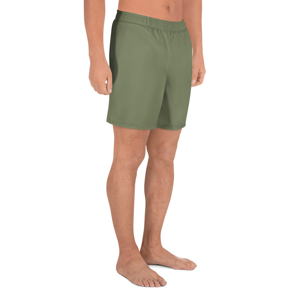 Caleb Unisex army green sporty Shorts