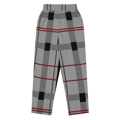 Caleb plaid Wide-leg joggers