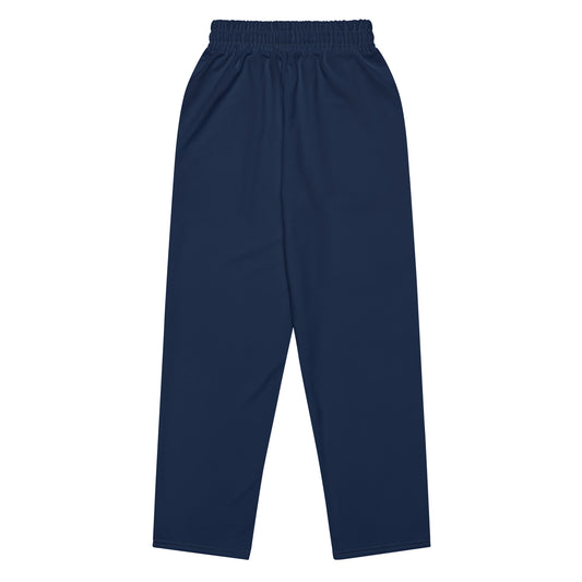 Caleb navy blue Wide-leg joggers