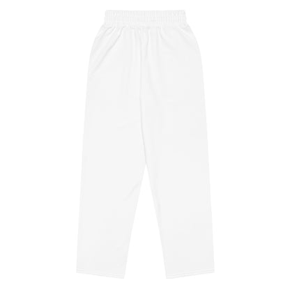 Caleb Wide-leg joggers white