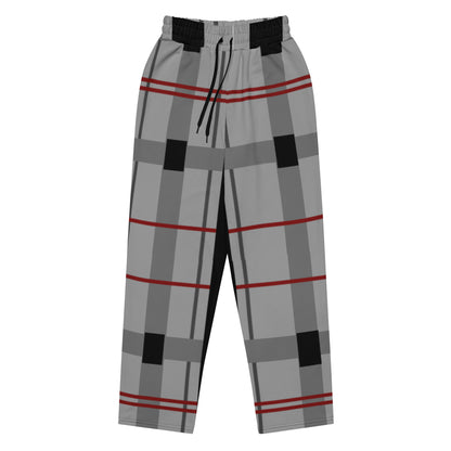 Caleb plaid Wide-leg joggers