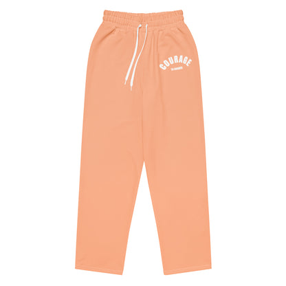 Caleb peach Wide-leg joggers