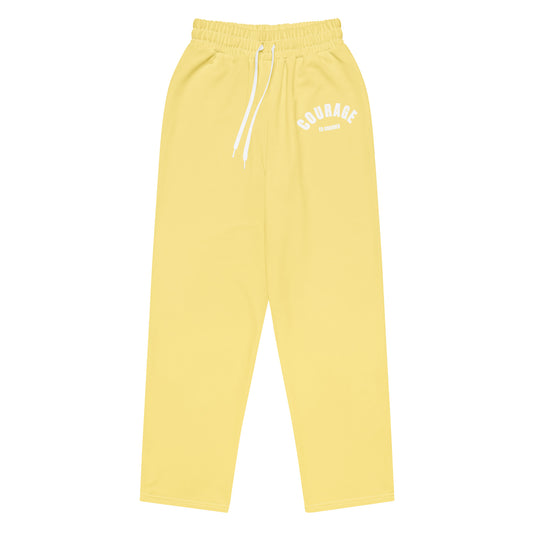 Caleb yellow Wide-leg joggers