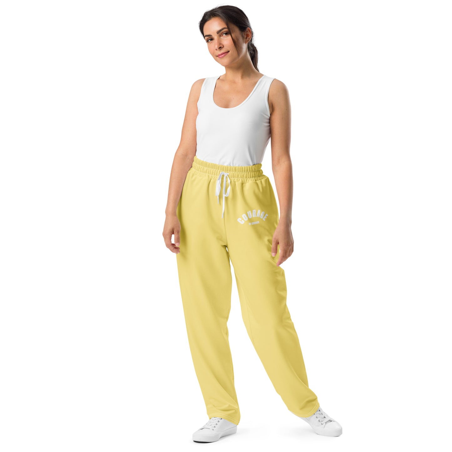 Caleb yellow Wide-leg joggers