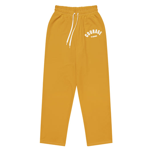 Caleb gold Wide-leg joggers