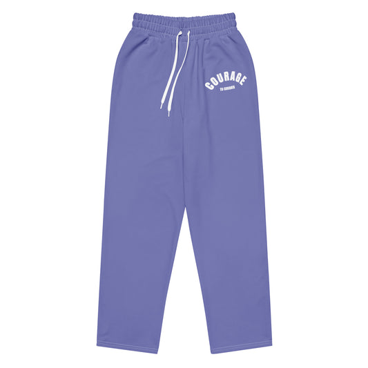 Caleb purple Wide-leg jogger