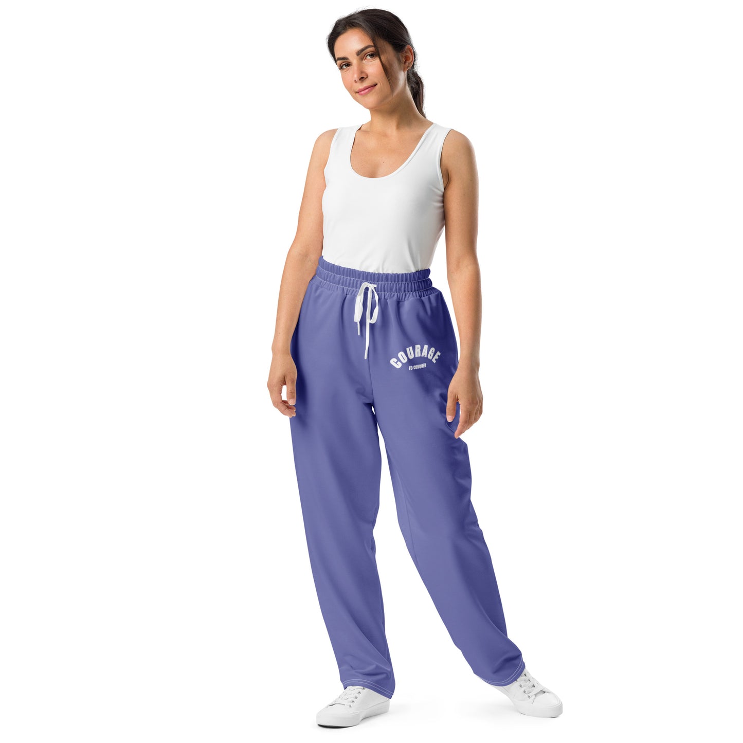 Caleb purple Wide-leg jogger