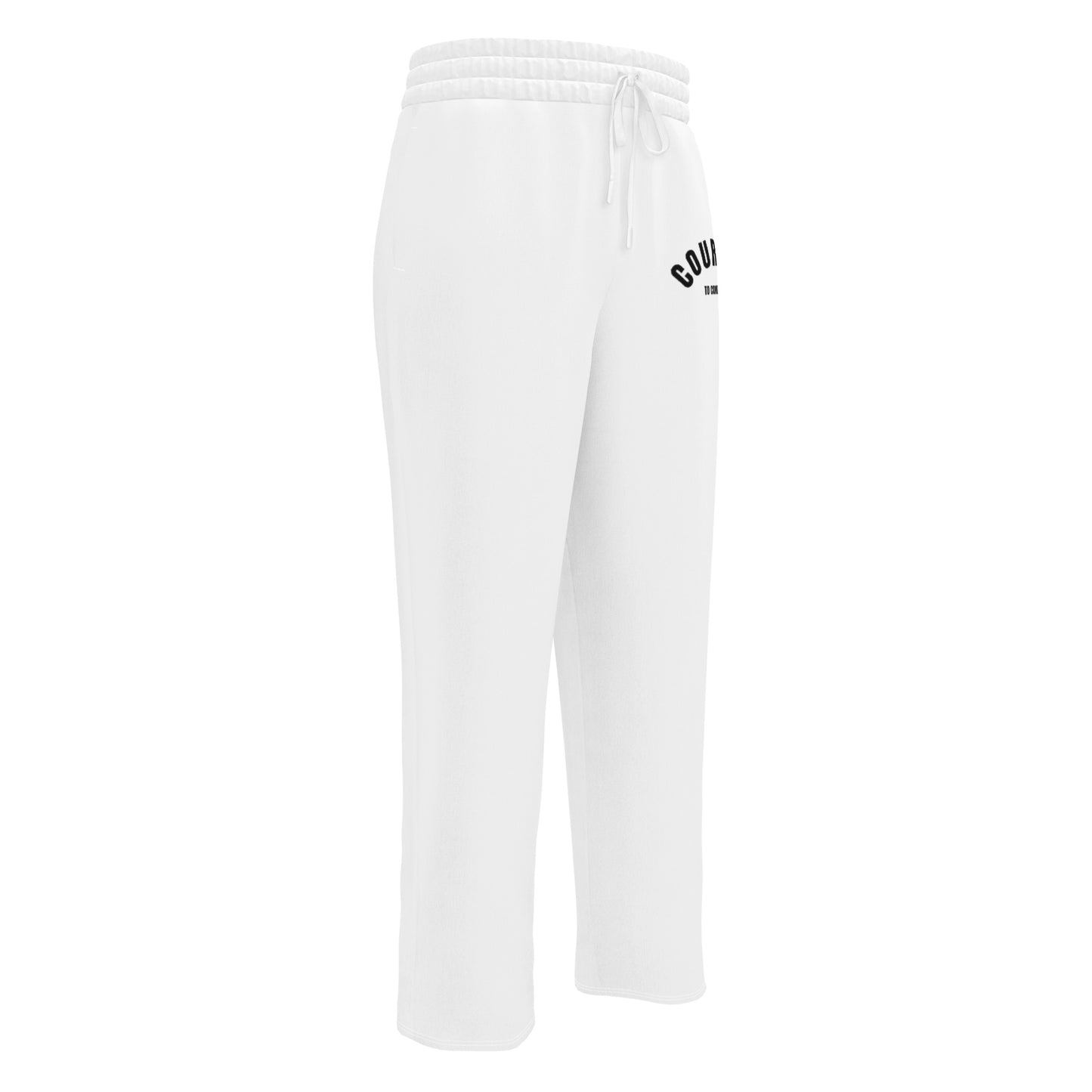 Caleb Wide-leg joggers white