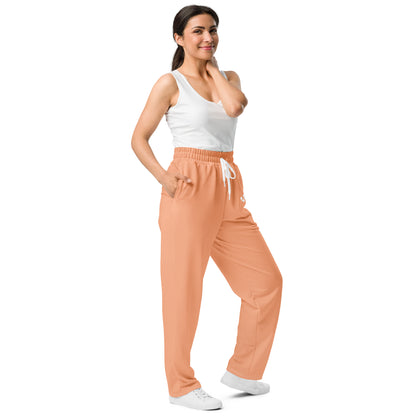 Caleb peach Wide-leg joggers