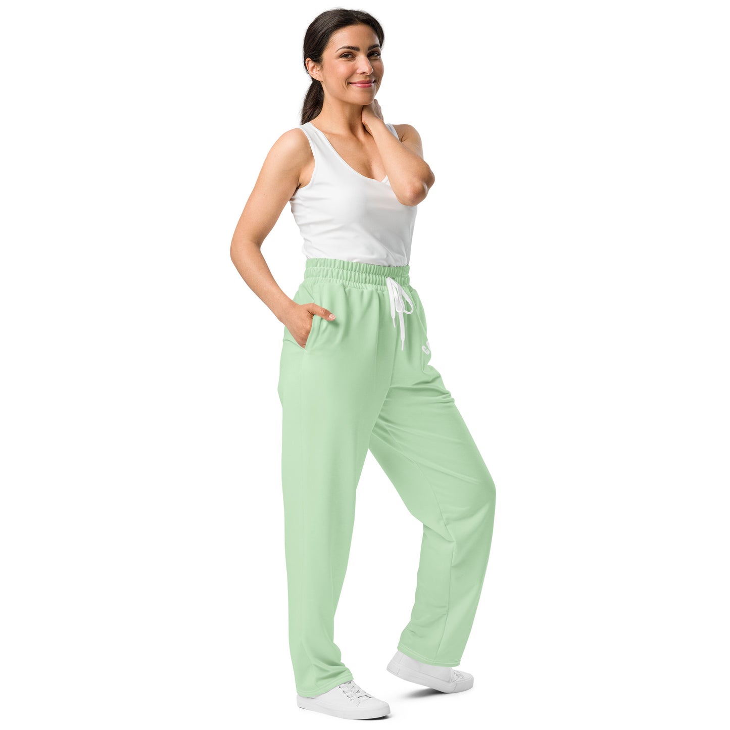 Caleb light green Wide-leg joggers