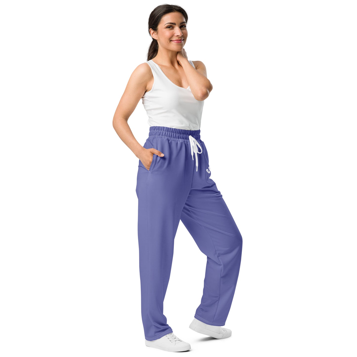 Caleb purple Wide-leg jogger