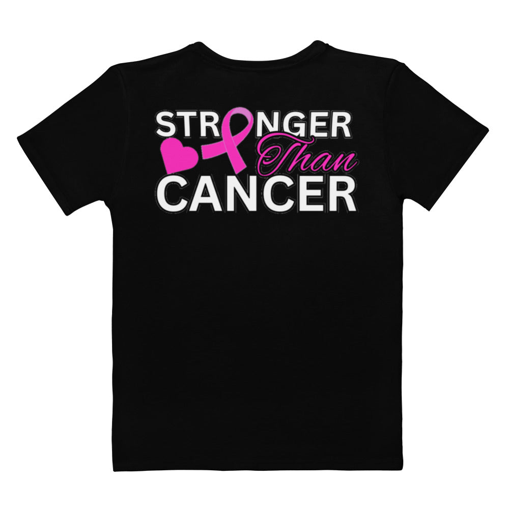 Women's black/pink cancer T-shirt