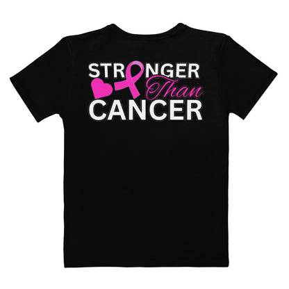 Women's black/pink cancer T-shirt