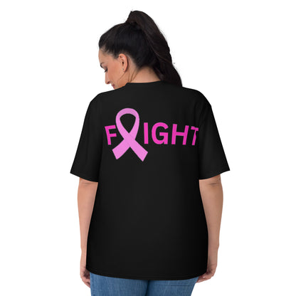 Women's black/pink Cancer T-shirt