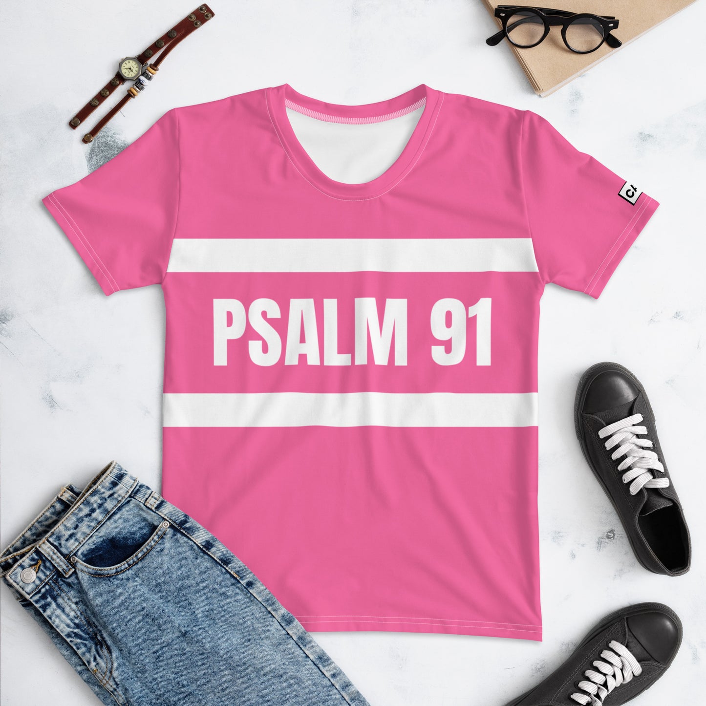 Caleb psalm 91 Women's T-shirt pink