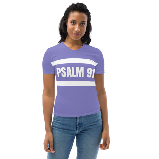 Caleb Psalm 91 Women's T-shirt purple