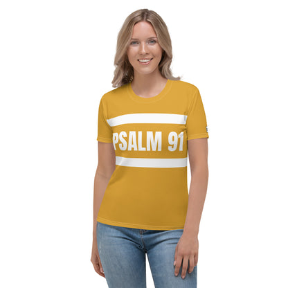 Caleb psalm 91 Women's T-shirt (mustard)