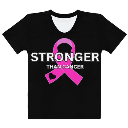 Women's black/pink Cancer T-shirt