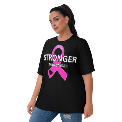 Women's black/pink Cancer T-shirt