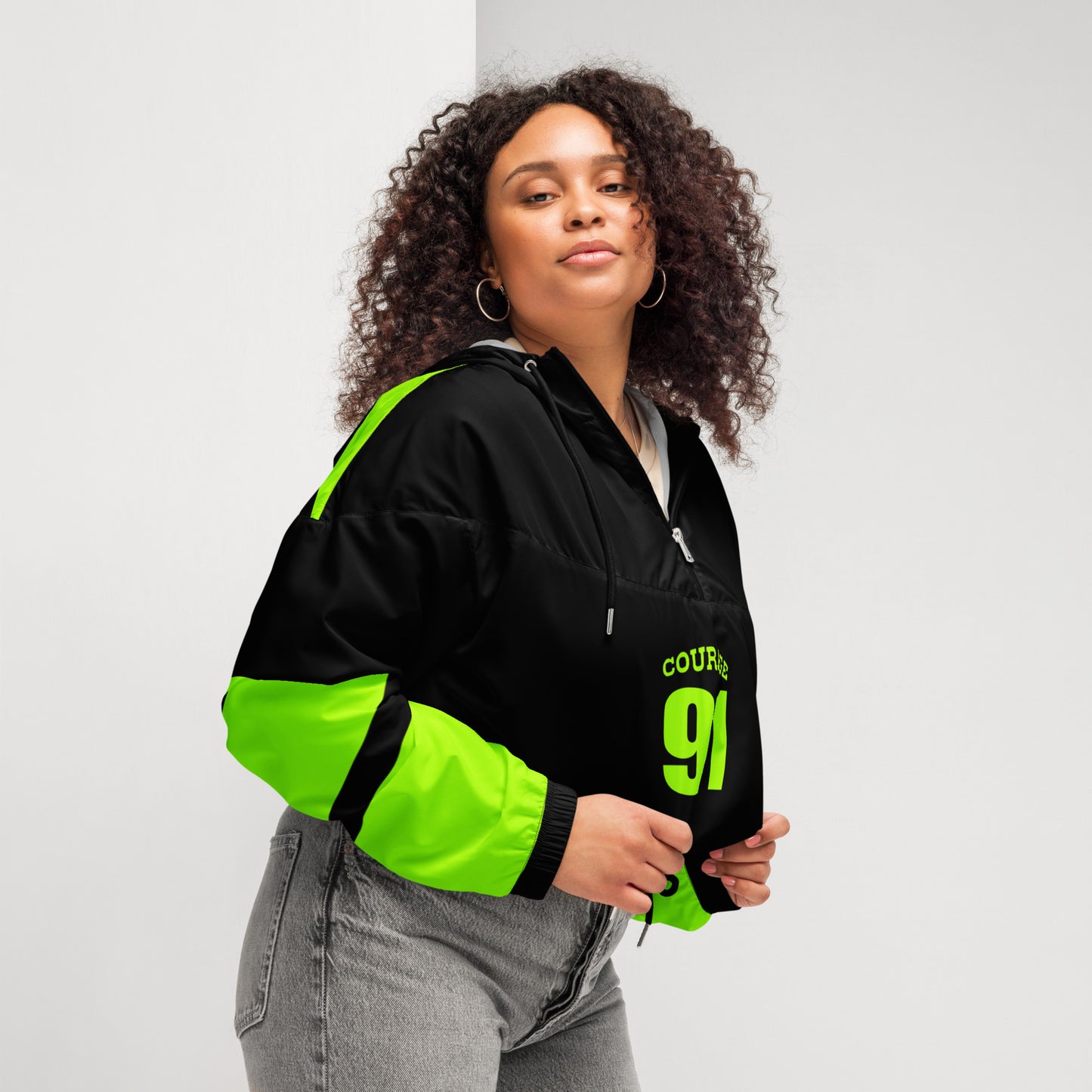 Courage highlighter Women’s crop windbreaker