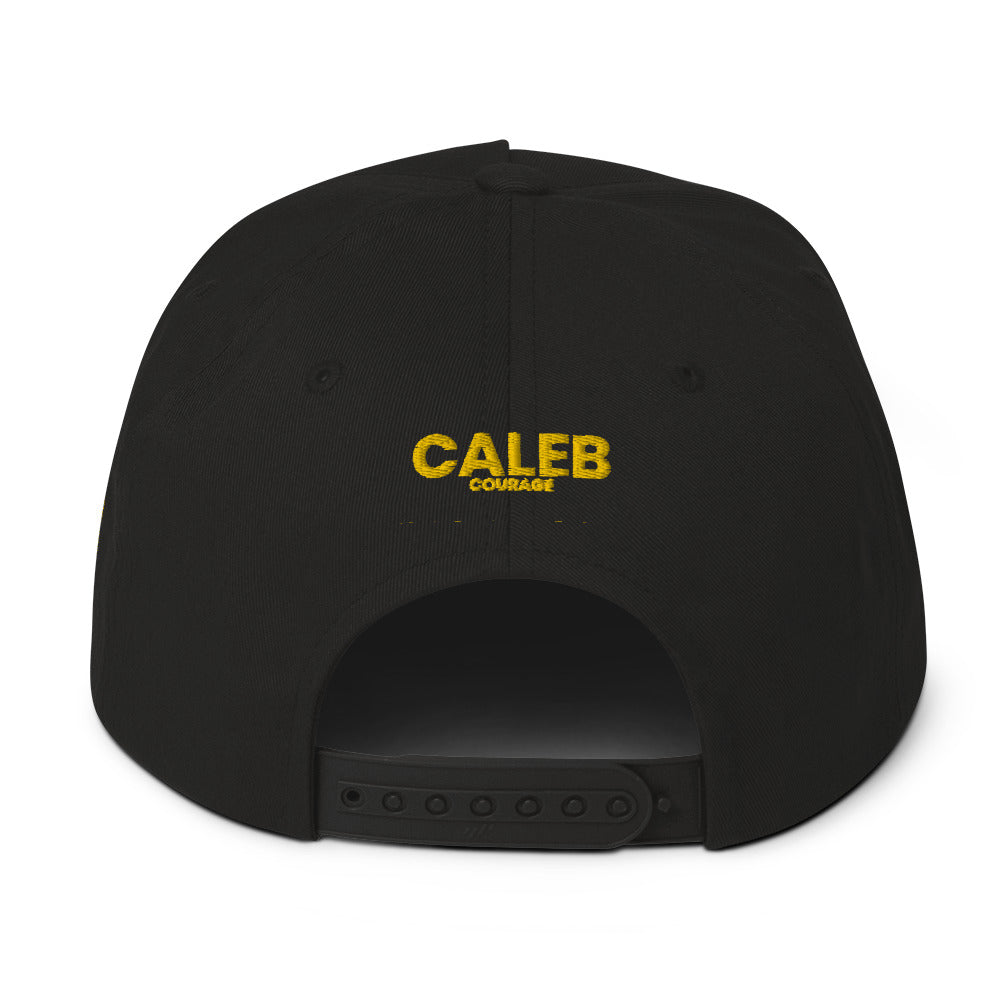 Caleb Flat Bill Cap/Hat( yellow dz)