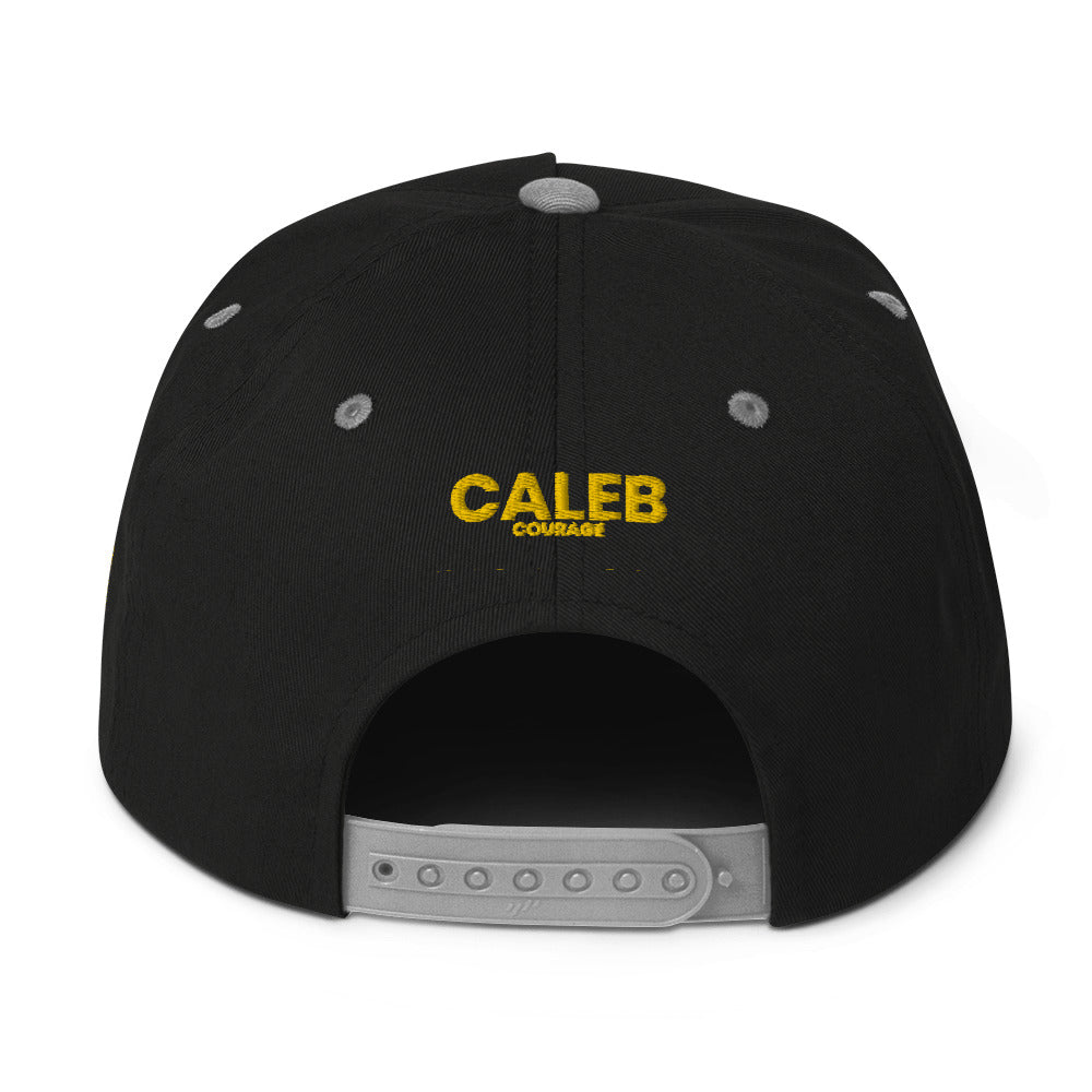 Caleb Flat Bill Cap/Hat( yellow dz)