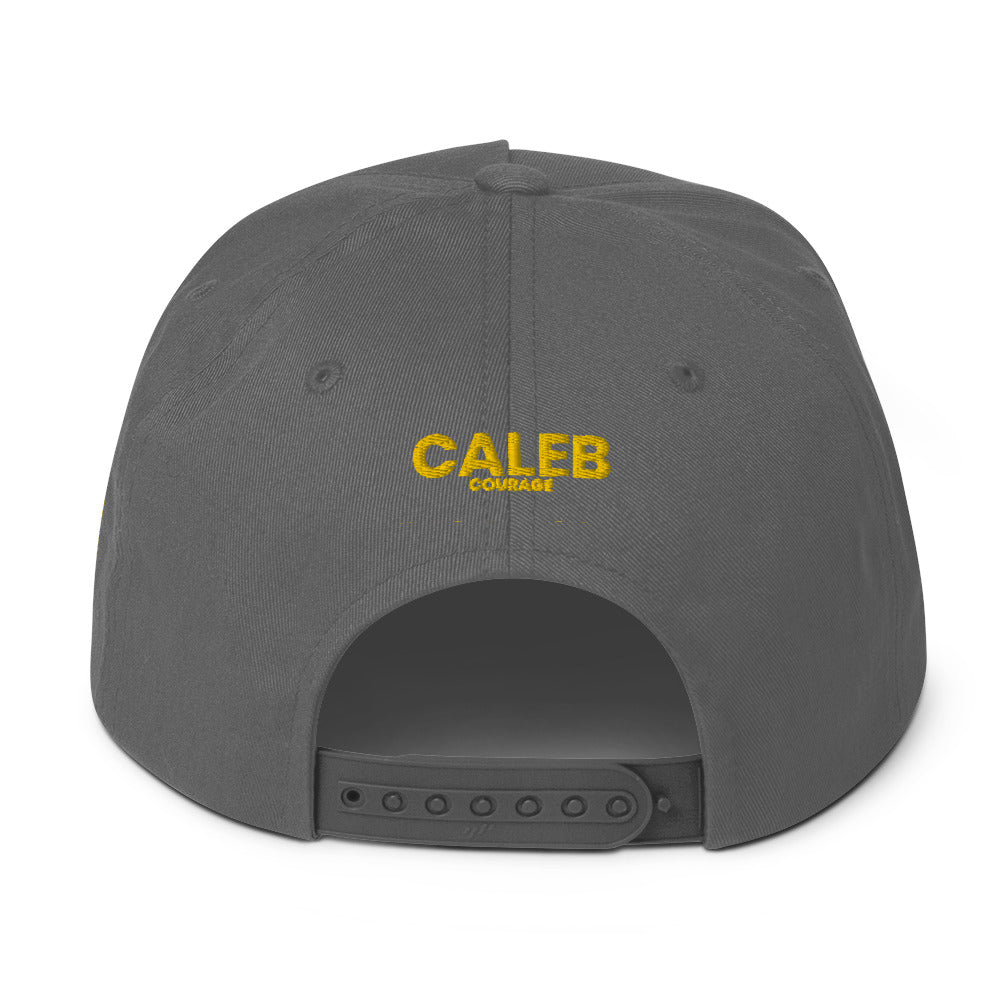 Caleb Flat Bill Cap/Hat( yellow dz)