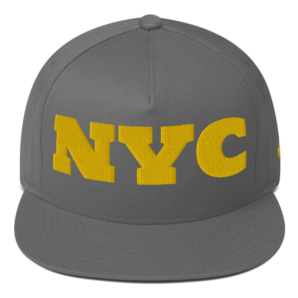 Caleb Flat Bill Cap/Hat( yellow dz)