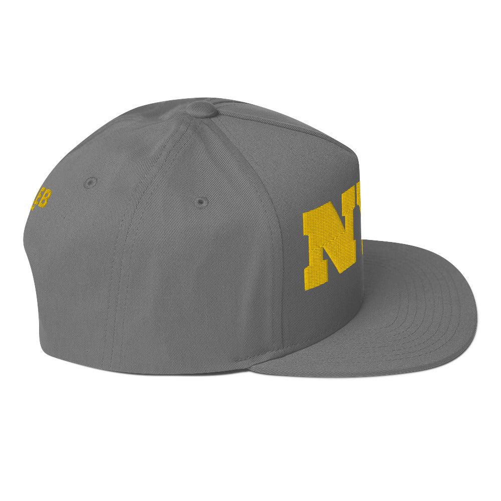 Caleb Flat Bill Cap/Hat( yellow dz)