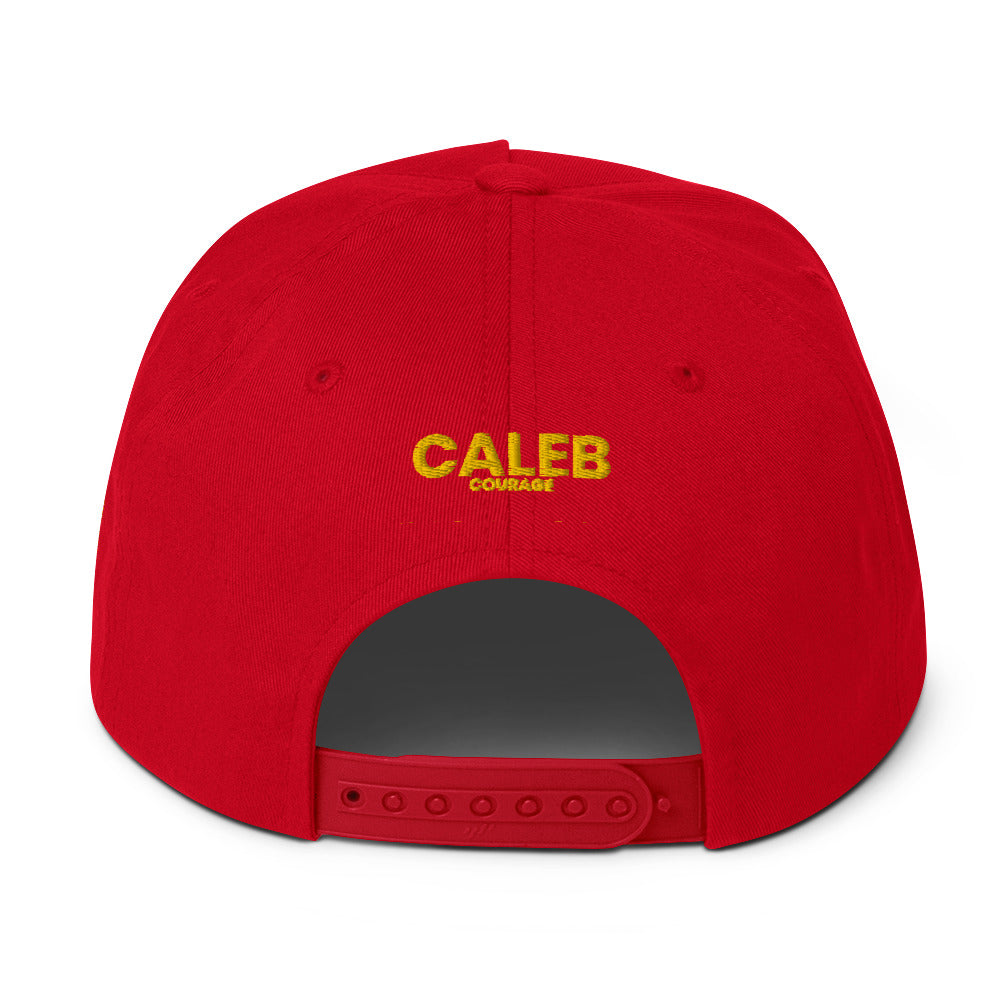 Caleb Flat Bill Cap/Hat( yellow dz)