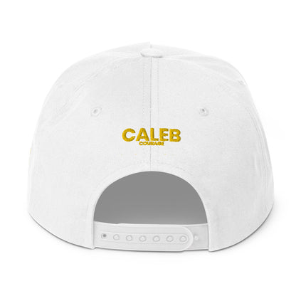 Caleb Flat Bill Cap/Hat( yellow dz)