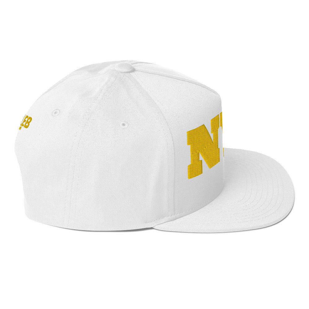 Caleb Flat Bill Cap/Hat( yellow dz)