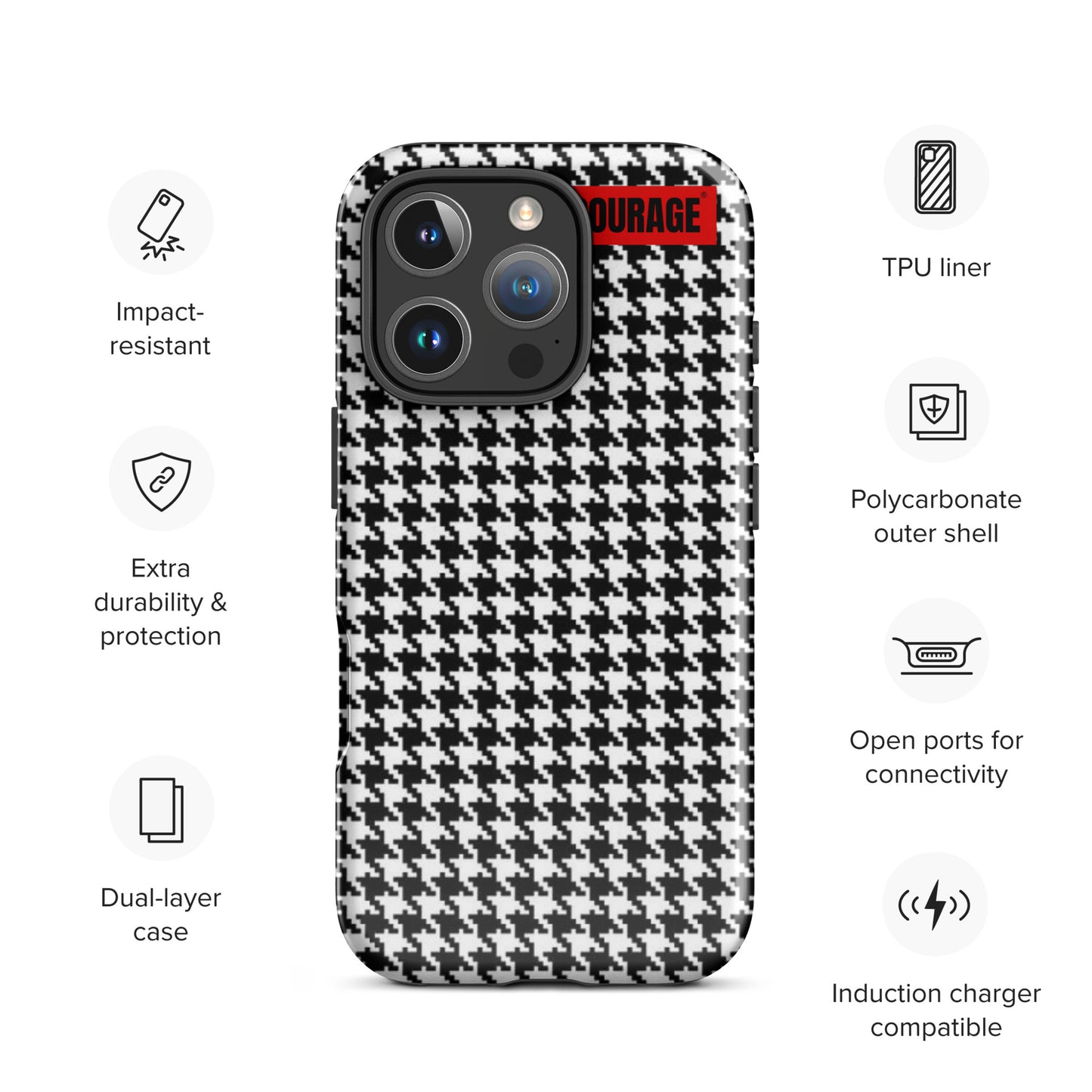 Caleb hound print Tough Case for iPhone®