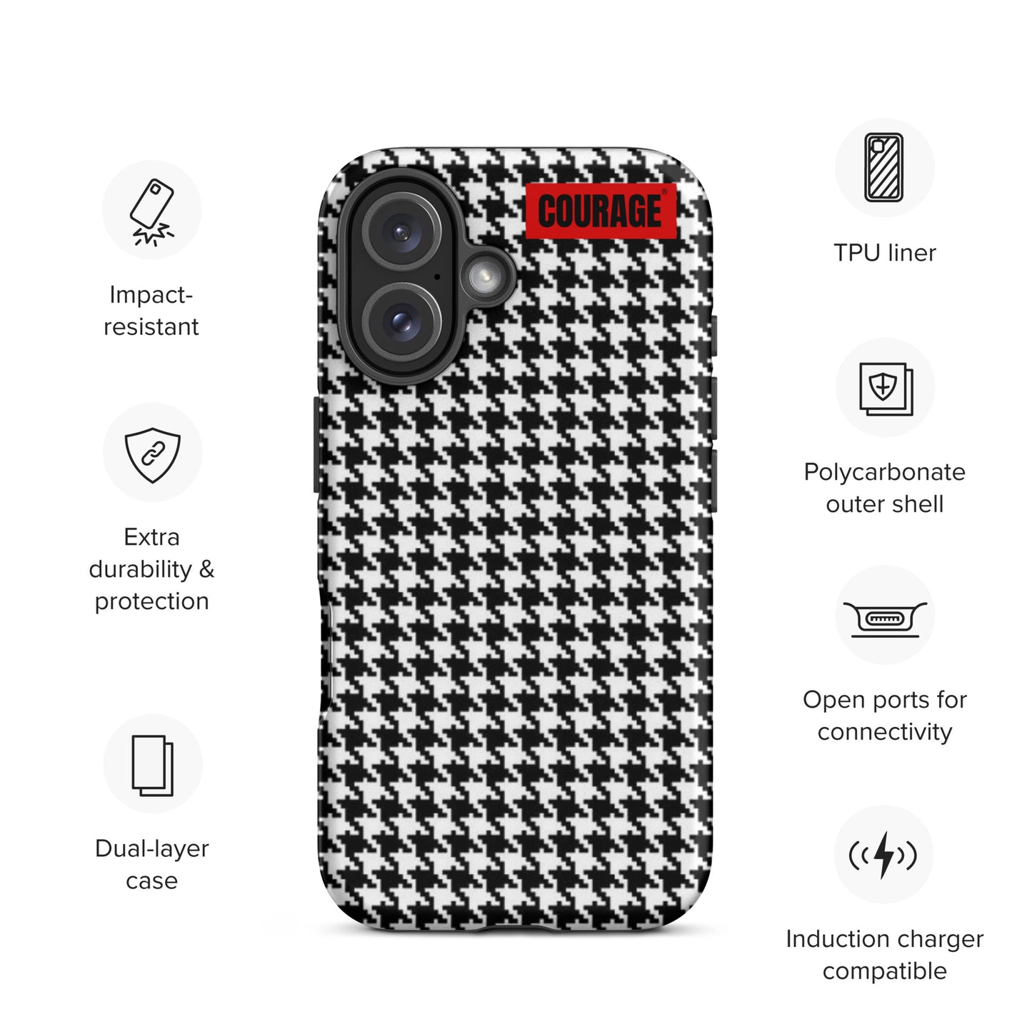 Caleb hound print Tough Case for iPhone®