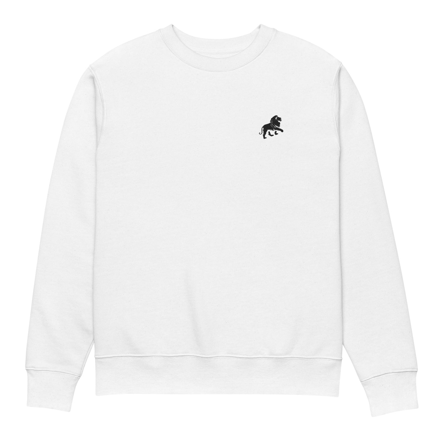 Herringbone neck unisex eco friendly sweatshirt (white)